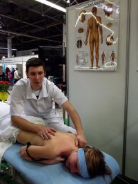 masażysta z pacjentką